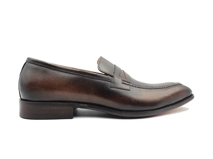 Carrucci Signature Leather Penny Loafer Slip-on