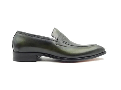 Carrucci Signature Leather Penny Loafer Slip-on