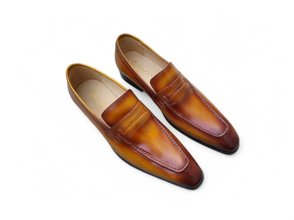Carrucci Signature Leather Penny Loafer Slip-on