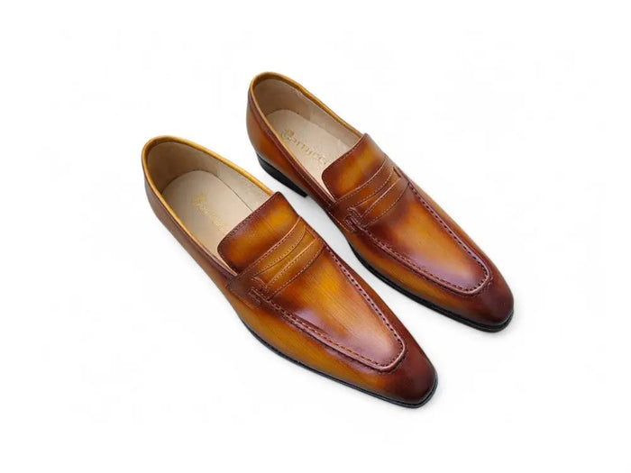 Carrucci Signature Leather Penny Loafer Slip-on