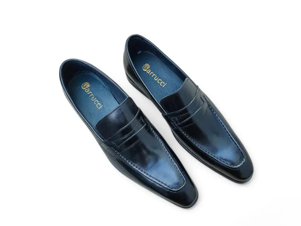 Carrucci Signature Leather Penny Loafer Slip-on
