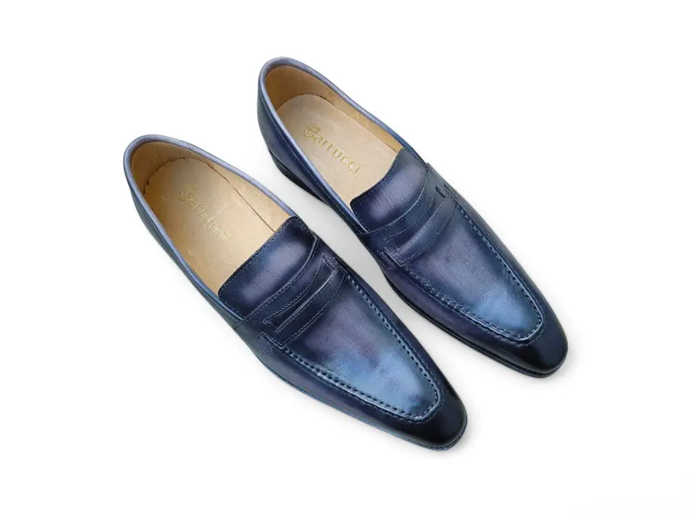 Carrucci Signature Leather Penny Loafer Slip-on