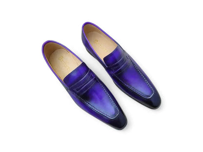 Carrucci Signature Leather Penny Loafer Slip-on