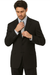 Mantoni Suit - Signature Menswear Wool Fabric SuitsOutlet - Brand Blue Multistripe Suit - High End Suits - High Quality Suits