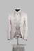 Victorian Tuxedo - Tail Coat - 1920s Regency period - Mandarin Suit in Color Silver Grey