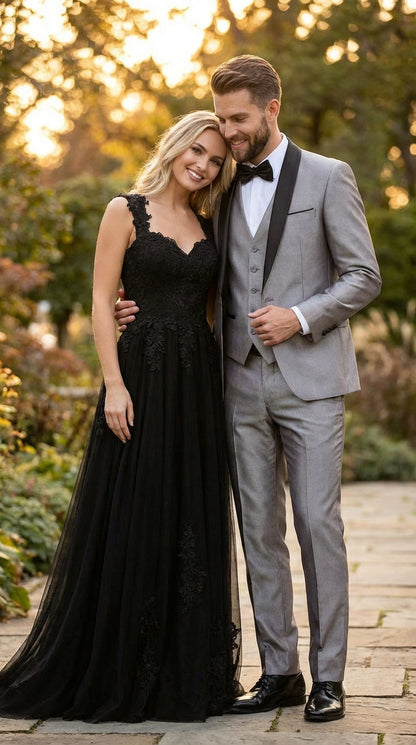 Silver Shiny Tuxedo 3 Piece Suit 