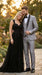 Men’s Silver Shiny Tuxedo 3 Piece Suit with Black Shawl Lapel | Formal Wedding Prom Suit Set Sharkskin Fabric Slim Fit