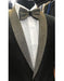 Men's Black Button Closure  Shawl Lapel Besom Chest Pocket Jacket