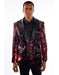 Men'S Black/Red Duo Tone Cheap Priced Designer Fashion Dress Casual Blazer For Men On Sale Regular Fit Sequins Design 2 Buttons Tuxedo Dinner Jacket Cheap Priced Blazer Jacket For Men