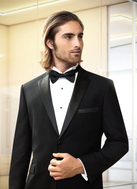 Men's  Modern Fit  Black Tuxedo