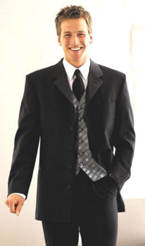 5 Buttons Long Fashion Tuxedo For Men Suit 5 button , Satin , Singlebreasted