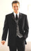 5 Buttons Long Fashion Tuxedo For Men Suit 5 button , Satin , Singlebreasted