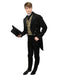 Men’S High Fashion Black With Velvet Trim Regency Tailcoat