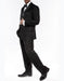 Men's classic black two button wedding prom tuxedo