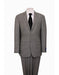 Designer Affordable Inexpensive Men's Birdseye Black & White Classic Suit Flat Front Pant