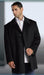 Discounted Sale Shorter Length Wool Blend Men's Overcoat 3 Button Men's Dress Coat under Front Placket