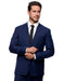 Brand: Caravelli Collezione Suit - Caravelli Suit - Caravelli italy Caravelli Men's Slim Fit Blue 2 Button  Plaid Suit