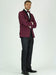 Men's  Burgundy ~ Wine ~ Maroon Color Shawl Lapel Side Vents Jacket Burgundy Tuxedo