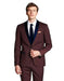 Men's Burgundy Suit Shawl Lapel Burgundy ~ Wine ~ Maroon Suit  tuxedo jacket Burgundy Tuxedo
