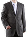 Bolzano Men's Two Button  Dual Side Vents 100% Polyester Suit
