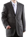 Bolzano Men's Two Button  Dual Side Vents 100% Polyester Suit