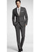 Men'S Charcoal Suit Grey Tie Package Combo ~ Combination Deal 2 Button Side Vented Slim Fit Or Regular Fit Cut