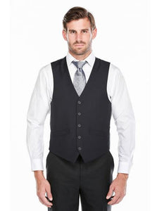 Men's Classic Fit 5 Button Dark Navy Vest