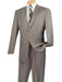 Men's 2 Piece  Gray Big And Tall  Extra Long Suit