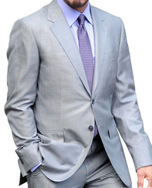 Men's Central Park Gray 2 Button  Side Vents Suit