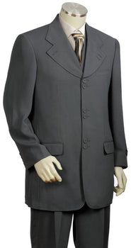 Men's Wide Lapel Gray Zoot Suit