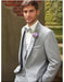 Men's Grey  2 Button Vest Suit