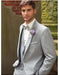 Men's Grey  2 Button Vest Suit