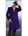Men's Authentic Indigo ~ Bright Blue Full Length Coat Long Men's Dress Topcoat -  Winter coat