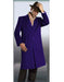 Men's Authentic Navy Blue Alberto Nardoni Brand Full Length Coat Long Men's Dress Topcoat -  Winter coat