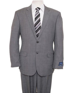 Designer Affordable Inexpensive Men's Light Gray Suit Flat Front Pant