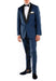 Men's Shawl Lapel 2 Piece Slim Fit Dark Navy Blue Suit For Men Tuxedo Suit Indigo ~ Bright Blue ~ Cobalt blue ~ Teal