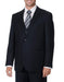 Brand: Caravelli Collezione Suit - Caravelli Suit - Caravelli italy Navy Blue Suit - Navy Suit Caravelli Mens   Pinstripe Vested Fully Lined Dark Blue Suit