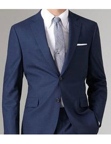 Men's Navy Slim Fit or Regular Fit Cut Package Combo Suit