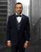 Men'S Dark Navy Fancy Vest Tuxedo Modern Fit Suits