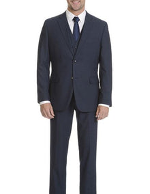 Brand: Caravelli Collezione Suit - Caravelli Suit - Caravelli italy Caravelli Men's Modern Fit Suits 3 Piece Vested Dark Blue Suit