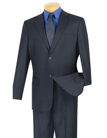 Men's Mini Stripe ~ Pinstripe Dark Navy 2 button Suit