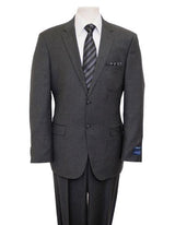 Designer Affordable Inexpensive Men's Solid Dark Gray Classic Suit