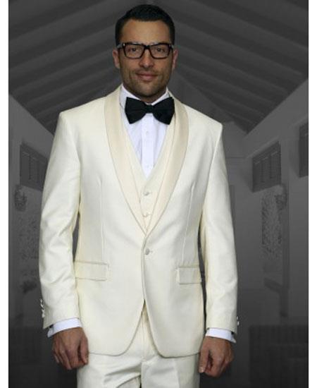 Wynn White 1-Button Shawl Tuxedo main image 0