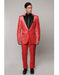 `Slim Tux red with black Lapel