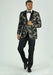 Men's Gold and Black Tuxedo Jacket - Paisley Blazer