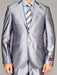 Giorgio Fiorelli Suit Men's Giorgio Fiorelli Fully Lined  Double Vent Silver 2 Button Suit