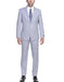Men'S Slim Fit Suit - Fitted Suit - Skinny Suit Men'S Silver Grey Ticket Pocket 2 Button Cheap Priced Business Suits