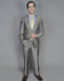 Giorgio Fiorelli Suit Men's Sharskin Authentic Giorgio Fiorelli Brand suits Flat Front Pants