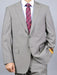 Men's Taupe Double Vent Slim Fit Suit