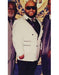 2 button front black peak lapel white ~ cream tuxedo suit mens